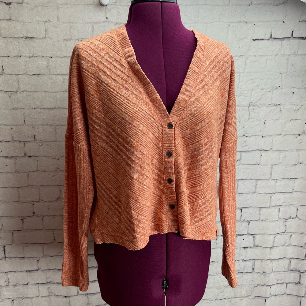 Roxy size small terracotta color lightweight cardigan